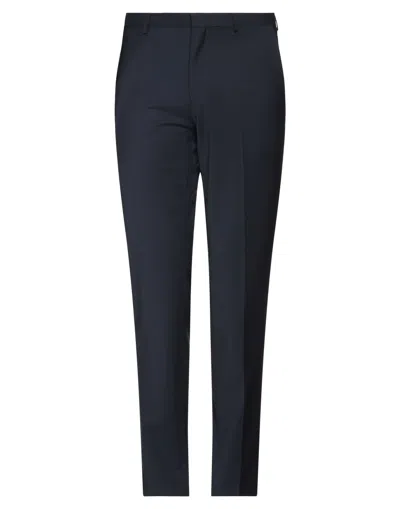 Hugo Boss Hesten Textured Weave Slim Fit Suit Pants In Midnight Blue