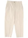 Hugo Boss Twill Trousers In Neutral