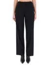 Hugo Boss Boss Tuleah Wool Flare Pants In Black