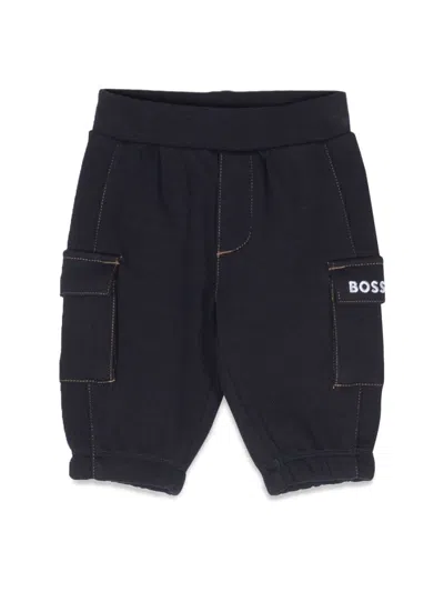Hugo Boss Kids' Pants With Pockets In Blue