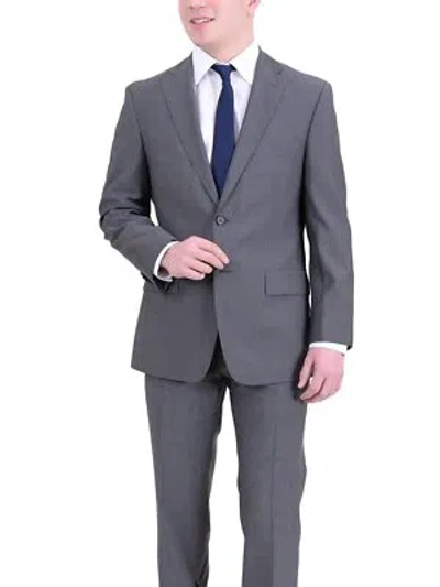 Pre-owned Hugo Boss Paolini1/movio1 Classic Fit Gray Plaid Two Button Wool Suit