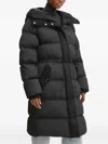 Hugo Boss Papera Hooded Coat In Black