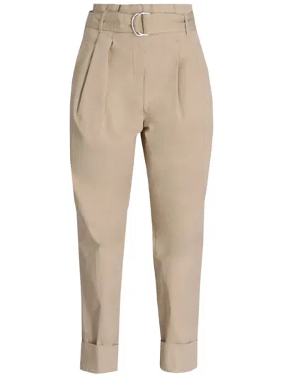 Hugo Boss Paperbag Hose In Neutral