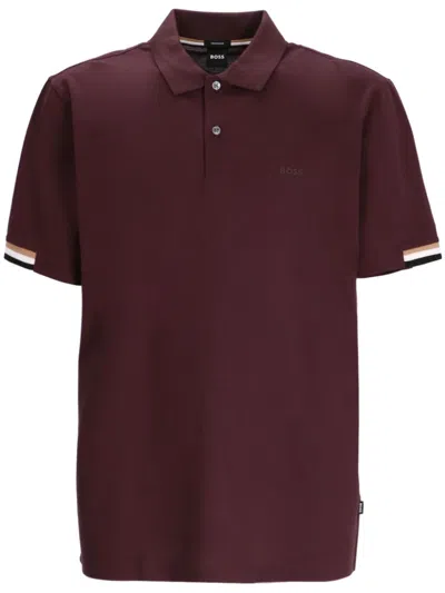 Hugo Boss Parlay 147 Polo Shirt In Brown