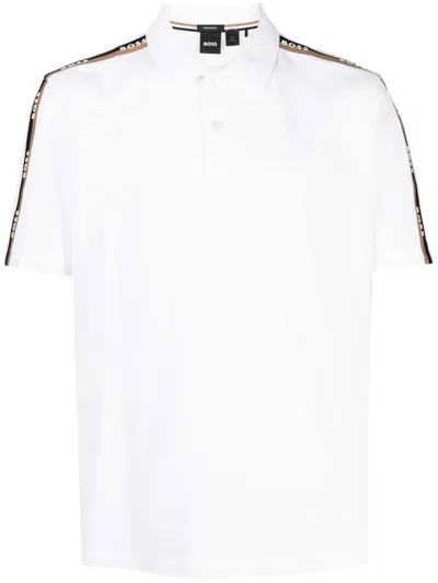 Hugo Boss Parlay 175 Polo Shirt In 白色