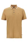 Hugo Boss Boss Parlay 190 Polo T Shirt Beige In Brown