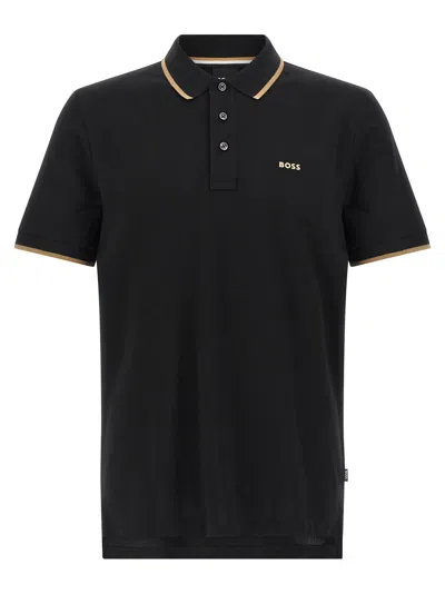 Hugo Boss Parlay 190 Polo Shirt In Black