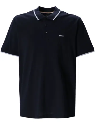 Hugo Boss Parlay 190 Polo Shirt In Blue