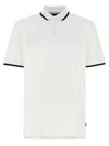 Hugo Boss Boss Parlay 190 Polo T Shirt White In Brown