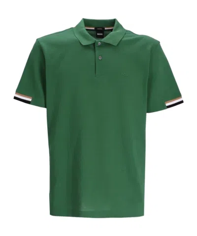 Hugo Boss Parlay Polo Shirt In Green