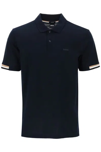 Hugo Boss Parlay 147 Polo Shirt In Blue