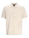 Hugo Boss Boss Parris Floral Jacquard Polo In 中性色