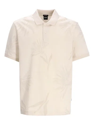 HUGO BOSS PARRIS FLORAL-PATTERNED POLO SHIRT