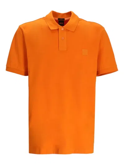Hugo Boss Passenger Polo Shirt In Orange