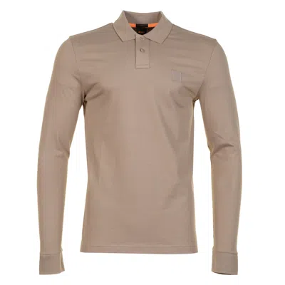 Hugo Boss Passerby Long Sleeve Polo Shirt 346 Open Green