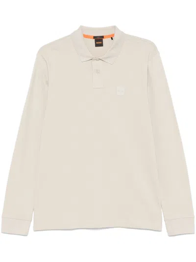 Hugo Boss Passerby Polo Shirt In Neutrals