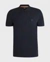 Hugo Boss Stretch-cotton Slim-fit Polo Shirt With Logo Patch