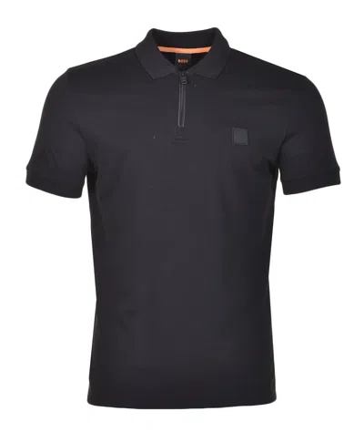 Hugo Boss Passerzip Short Sleeve Polo 001 Black