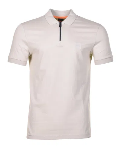 Hugo Boss Passerzip Short Sleeve Polo 271 Beige