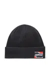 Hugo Boss Patch Beanie In Blue