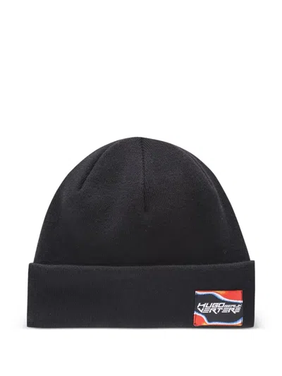 Hugo Boss Patch Beanie In Black