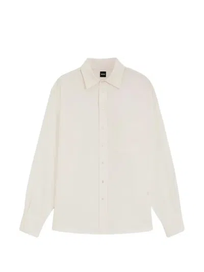 Hugo Boss Patch-pocket Shirt In Neutral