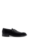 Hugo Boss Patent Leaher Loafers In Black