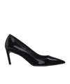 Hugo Boss Patent-leather Pumps With 7cm Heel In Black