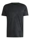 Hugo Boss Technical Fabric Crew Neck T-shirt In Schwarz