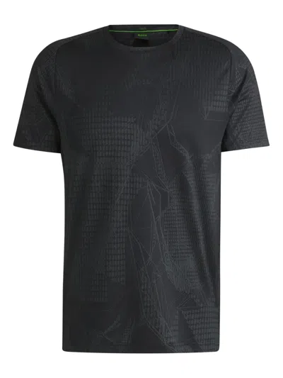 HUGO BOSS PATTERN-JACQUARD T-SHIRT