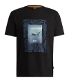 Hugo Boss Pattern Short-sleeved T-shirt In Black