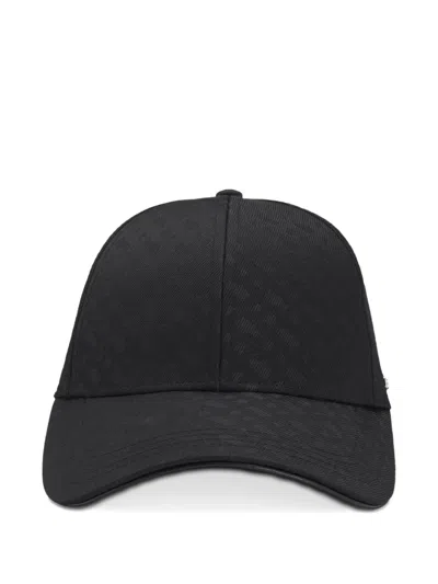 Hugo Boss Patterned Baseball Cap In Black