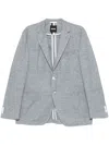 Hugo Boss Patterned Blazer In Blue