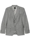Hugo Boss Patterned Blazer In Grey