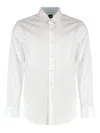 Hugo Boss Boss Cotton Shirt In White