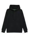Hugo Boss Mens Dark Blue Branded Pouch-pocket Stretch-jersey Hoody Xl In Black