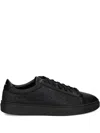 Hugo Boss Black Logo Details Lace-up Sneakers In Black