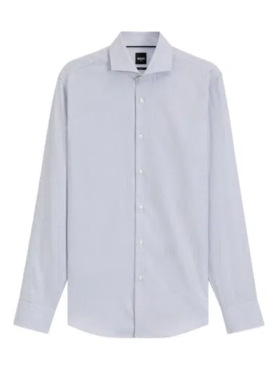 Hugo Boss Patterned Shirt In White
