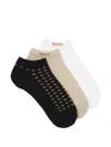 Hugo Boss Patterned Socks Set (set Of Three) In Multi