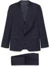 Hugo Boss Patterned Three-piece Suit In ブルー