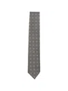 Hugo Boss Patterned Tie In Gray
