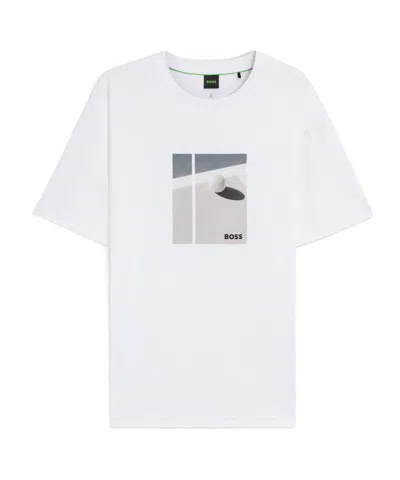 Hugo Boss Pattern-printed T-shirt In Multi
