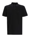 Hugo Boss Boss Cotton-piqué Polo Shirt In Black