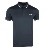 Hugo Boss Paule Pro Navy Blue Performance Quick Dry Short Sleeve Polo T-shirt In Blue