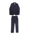 Hugo Boss Blue Suit In Black