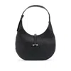 Hugo Boss Pebbled-leather Hobo Bag With Golden Hardware In Black