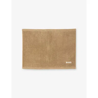 Hugo Boss Pecan Edge Cotton In Brown