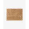 Hugo Boss Logo-embroidery Cotton Bath Mat 50cm X 70cm Pecan In Pecan