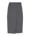 Hugo Boss Vitoka Wrap-over Skirt In Black