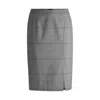 Hugo Boss Pencil Skirt In Checked Stretch Fabric In Multi